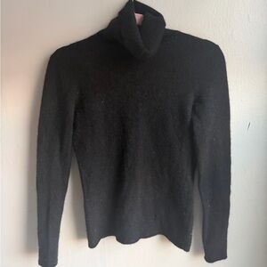Saks Fifth Avenue Classic Black Turtleneck Sweater